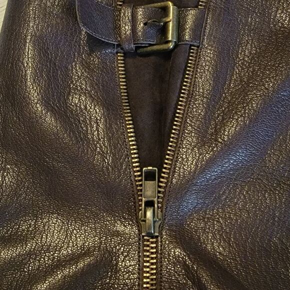 Nine West Womens 8.5M Tellmeallo Brown Leather Riding Tall Boots - Picture 8 of 9